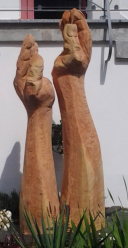 Gebärde-Kommunikation-Skulptur-Putbus